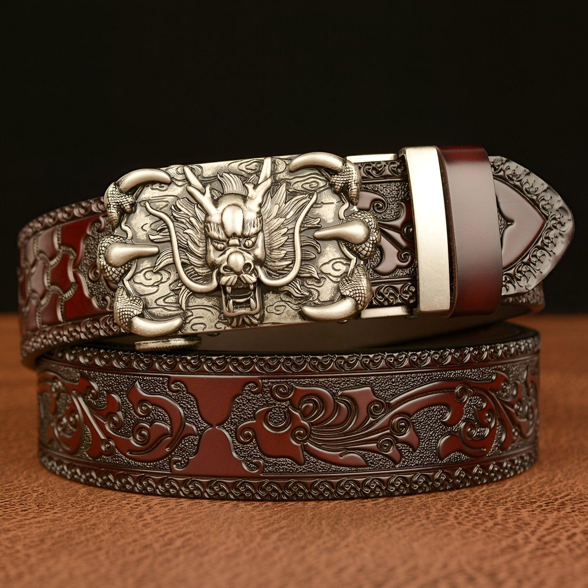 Belt Esprit Animal to motif Dragon with griffes, model Kolby - Zictor