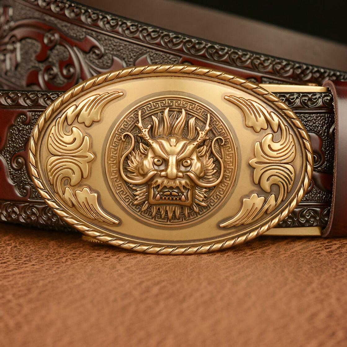 Belt Animal TO Motif Tete Of Dragon Model Paisleee by Zictor