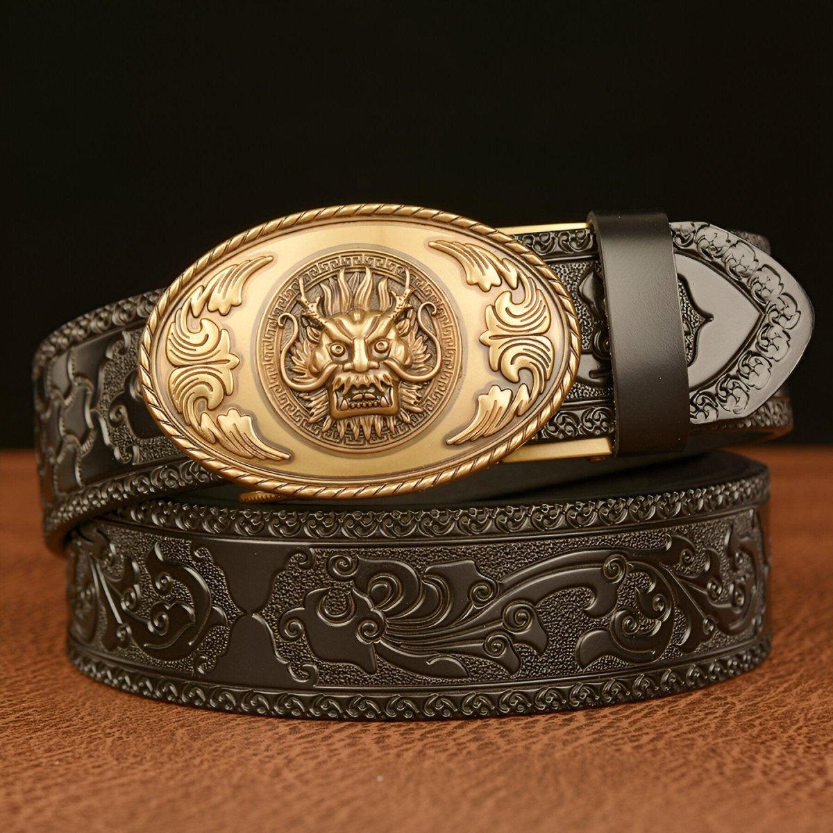 Belt Esprit Animal to motif tête of Dragon, model PaIlkeryyane - Zictor