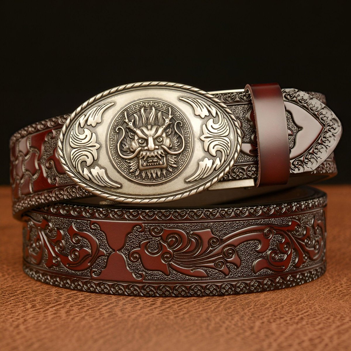 Belt Esprit Animal to motif tête of Dragon, model PaIlkeryyane - Zictor