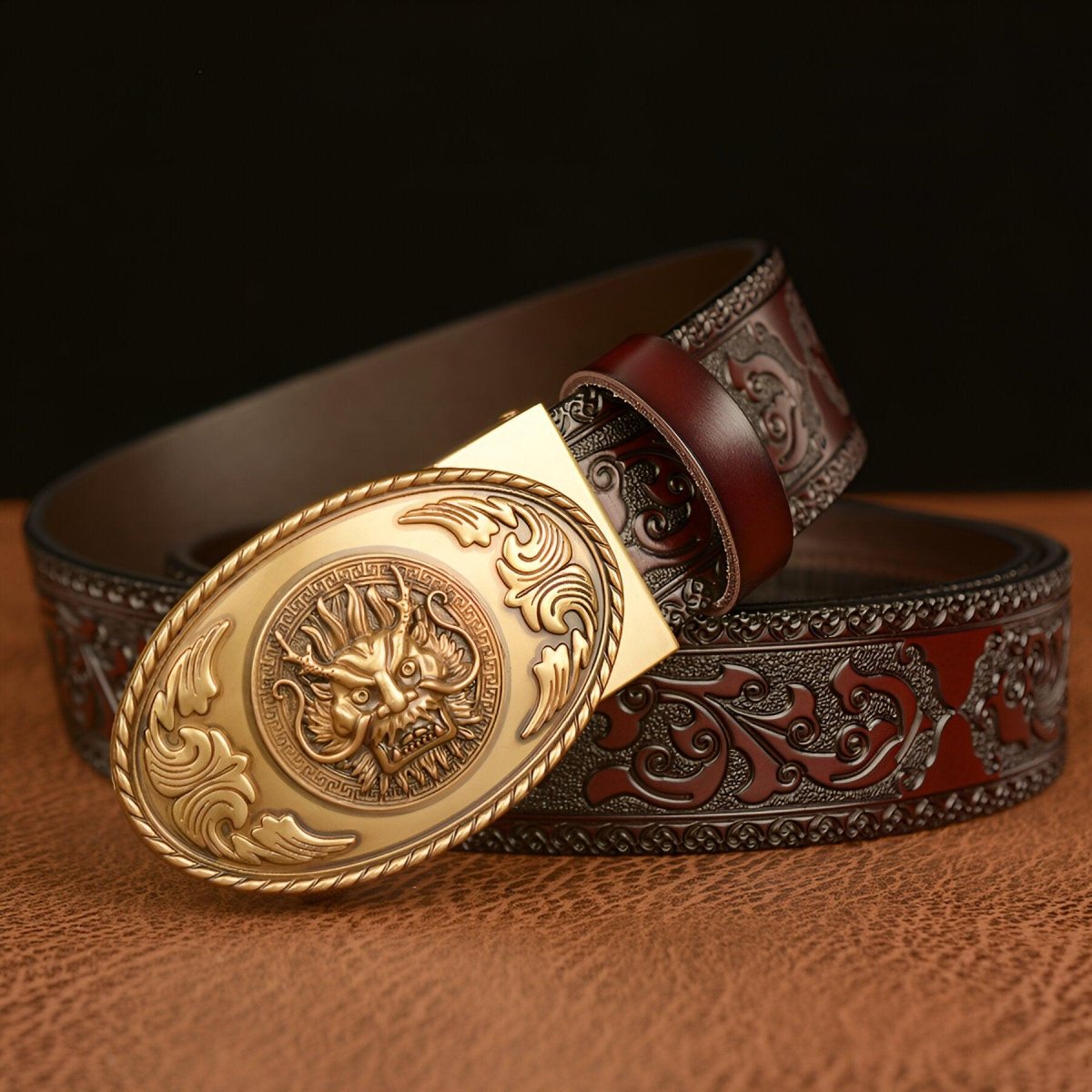 Belt Animal TO Motif Tete Of Dragon Model Paisleee by Zictor