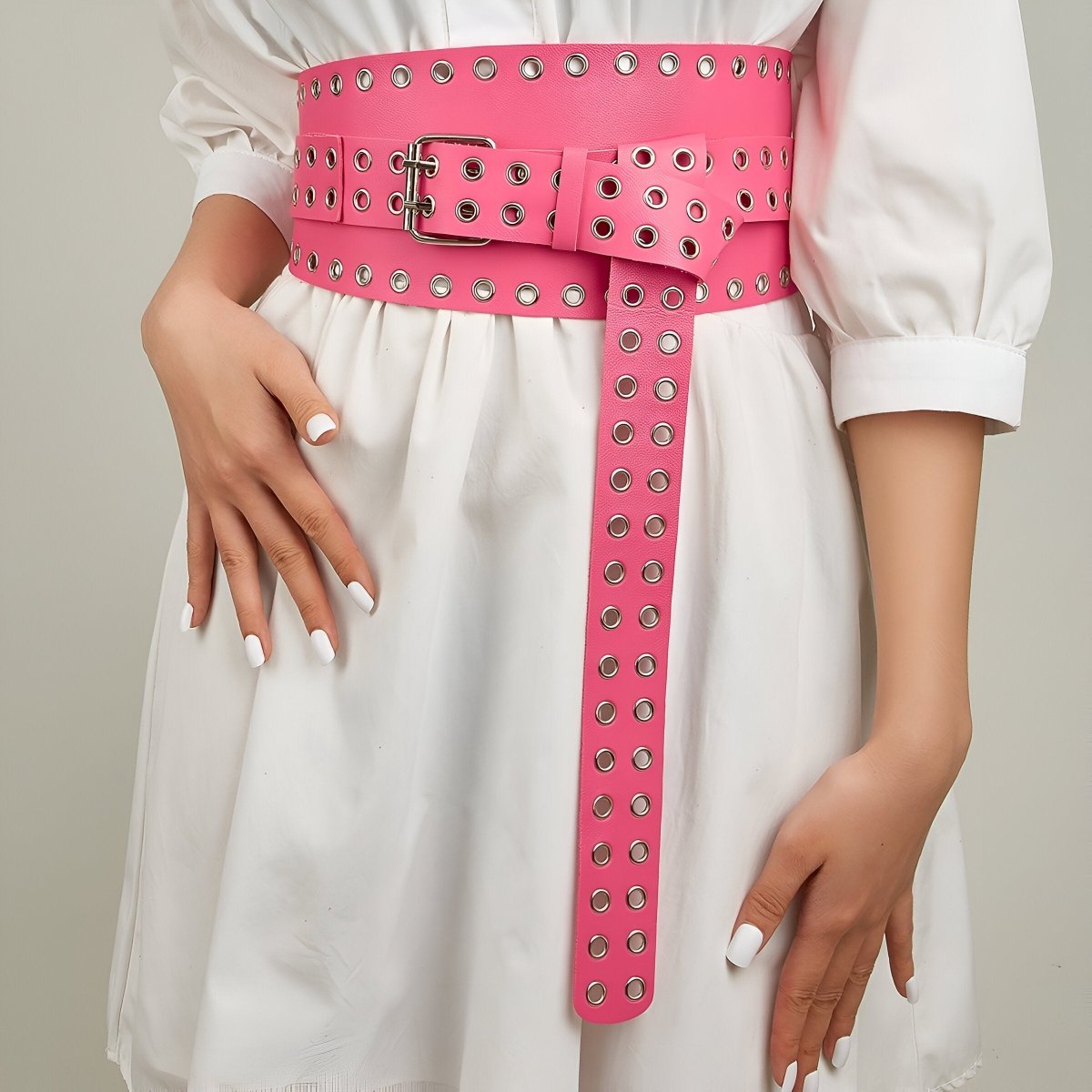 Belt Wide Xxl TO Buckle Double Prong Model Sachae by Zictor