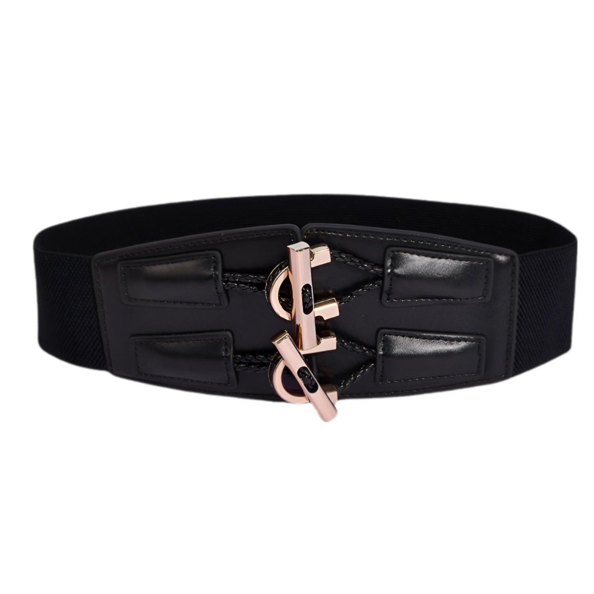 Belt Extra Wide XXL to double buckles and cordelettes, model Abélia - Zictor