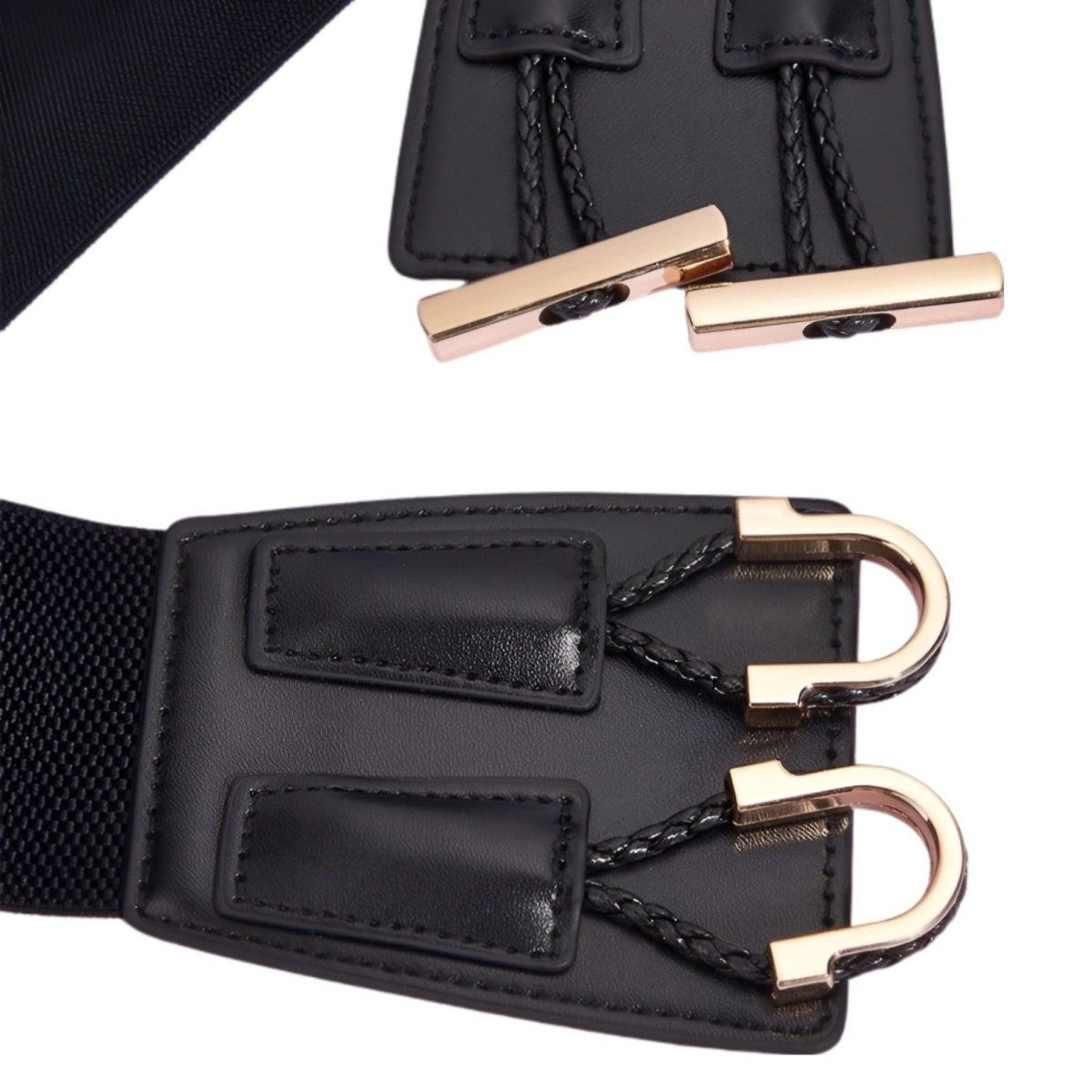 Belt Wide Xxl TO Double Buckles And Cordelettes Model Averyy by Zictor