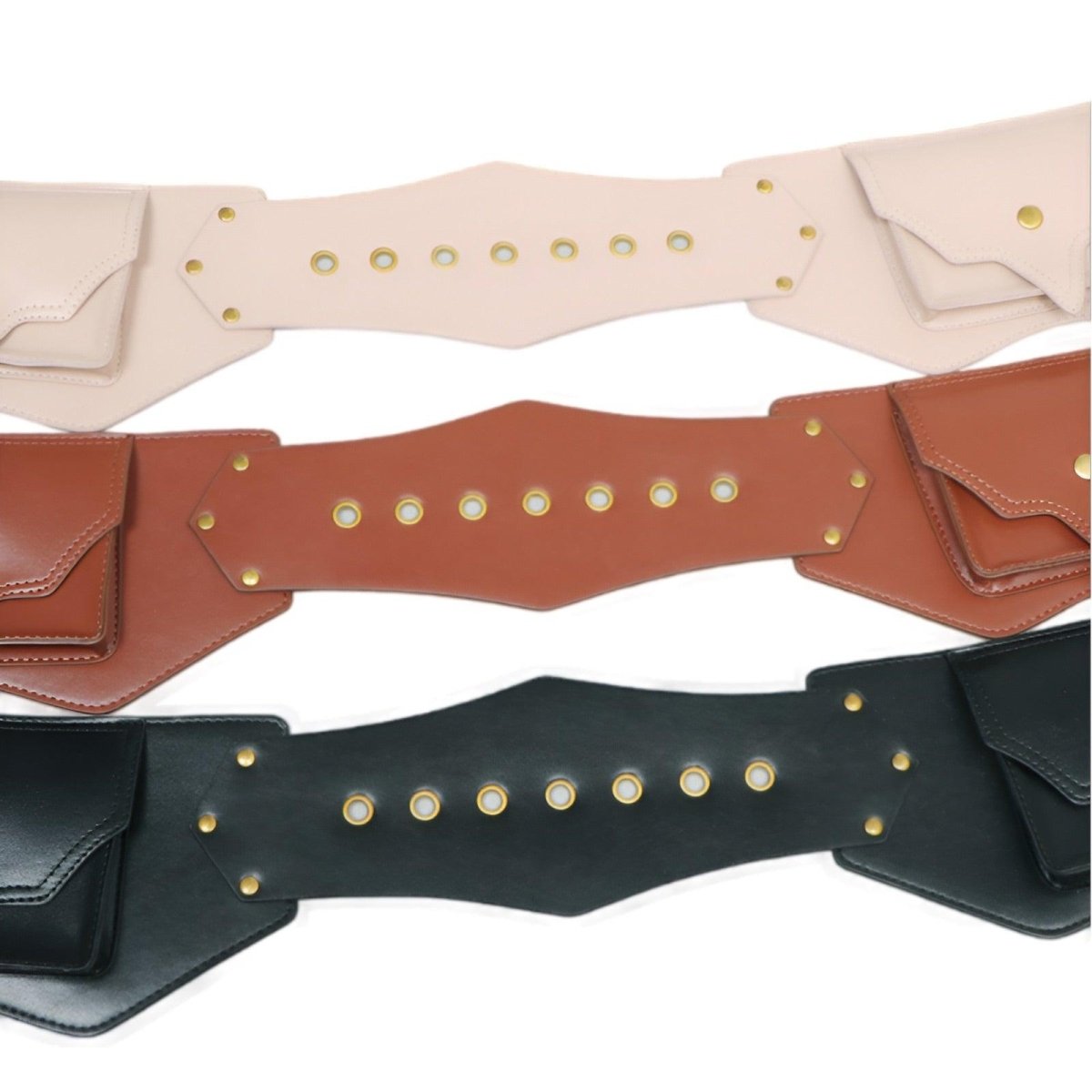 Belt Wide Xxl TO Double Buckles With Poche Model Kerri by Zictor