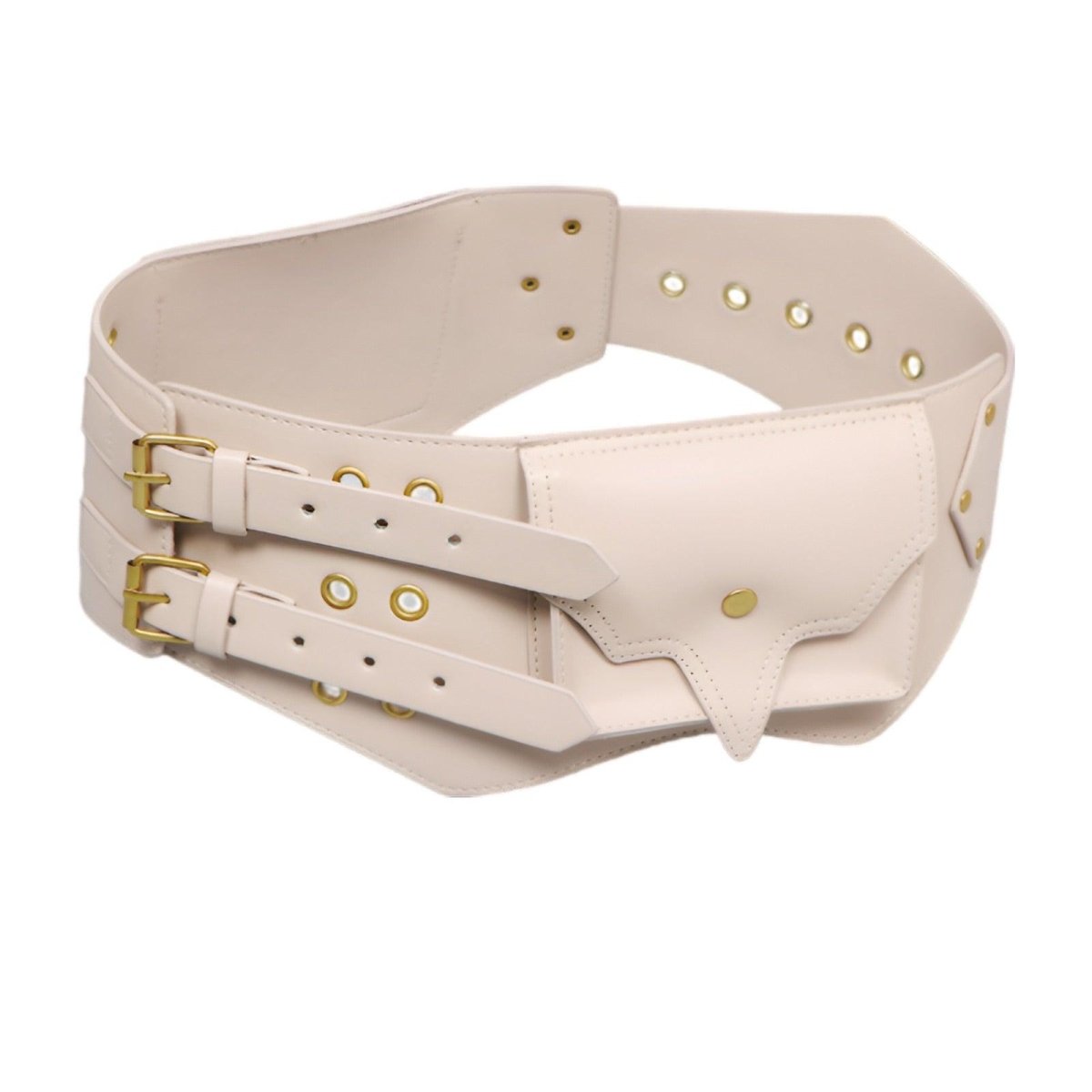 Belt Extra Wide XXL to double buckles, with poche, model Kerri - Zictor