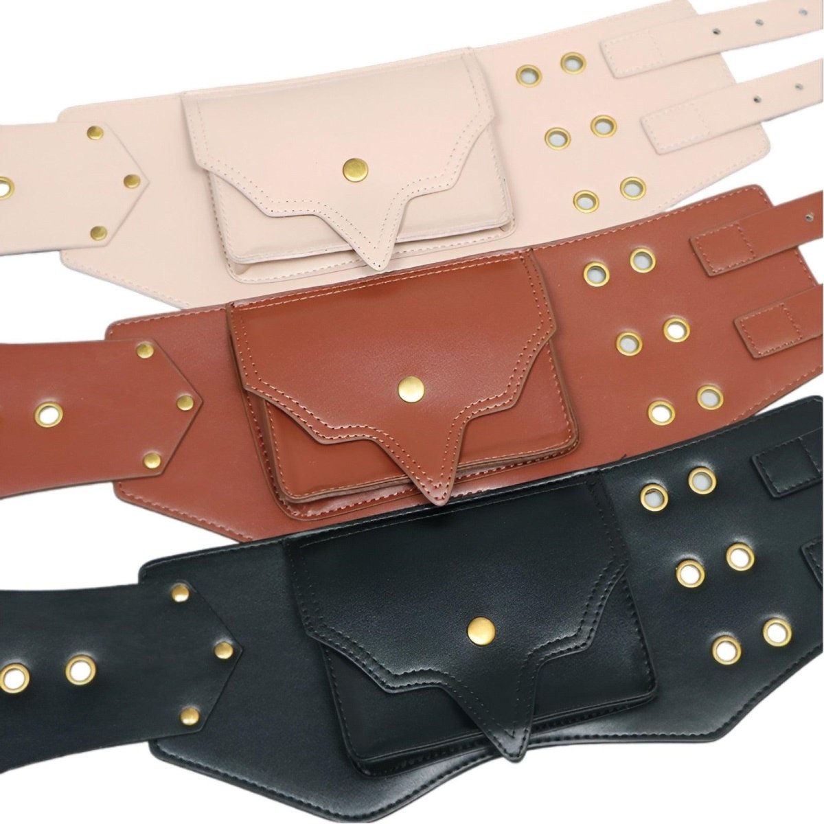 Belt Wide Xxl TO Double Buckles With Poche Model Kerri by Zictor