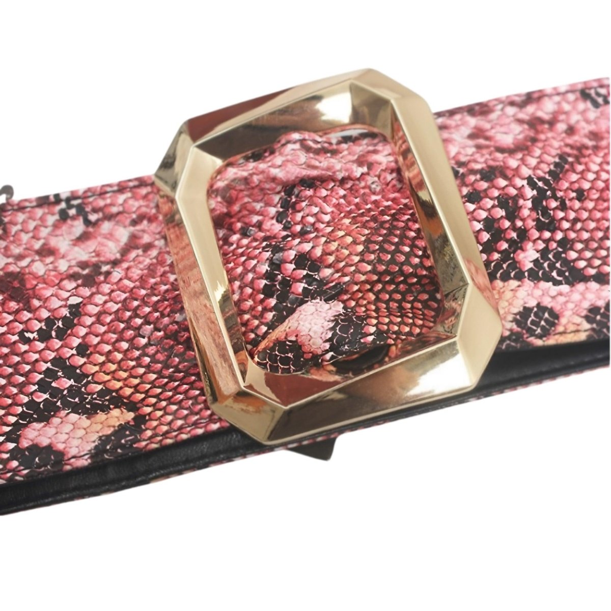 Belt Wide Xxl TO Imprime Peau Of Serpent Model Sable by Zictor