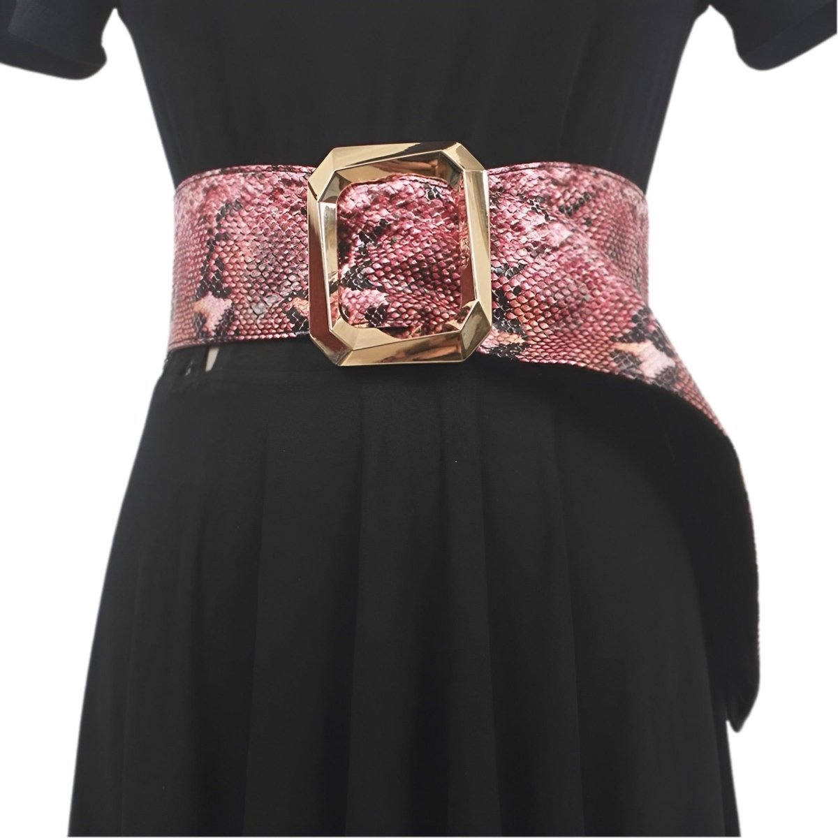 Belt Wide Xxl TO Imprime Peau Of Serpent Model Sable by Zictor
