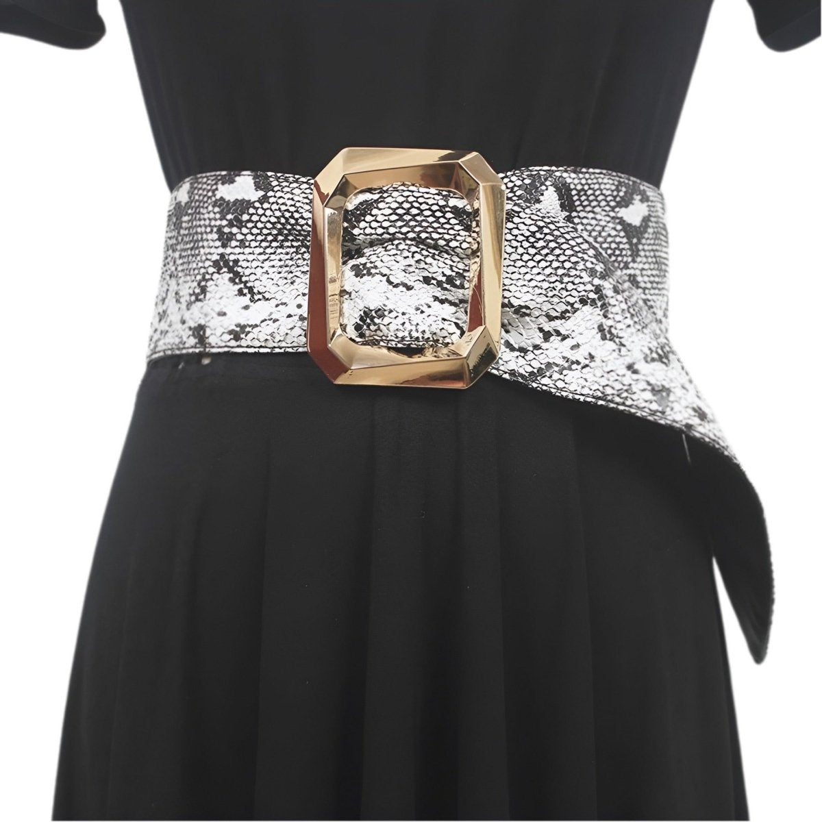 Belt Wide Xxl TO Imprime Peau Of Serpent Model Sable by Zictor