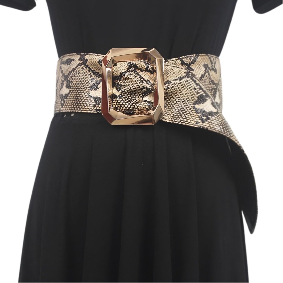 Belt Wide Xxl TO Imprime Peau Of Serpent Model Sable by Zictor