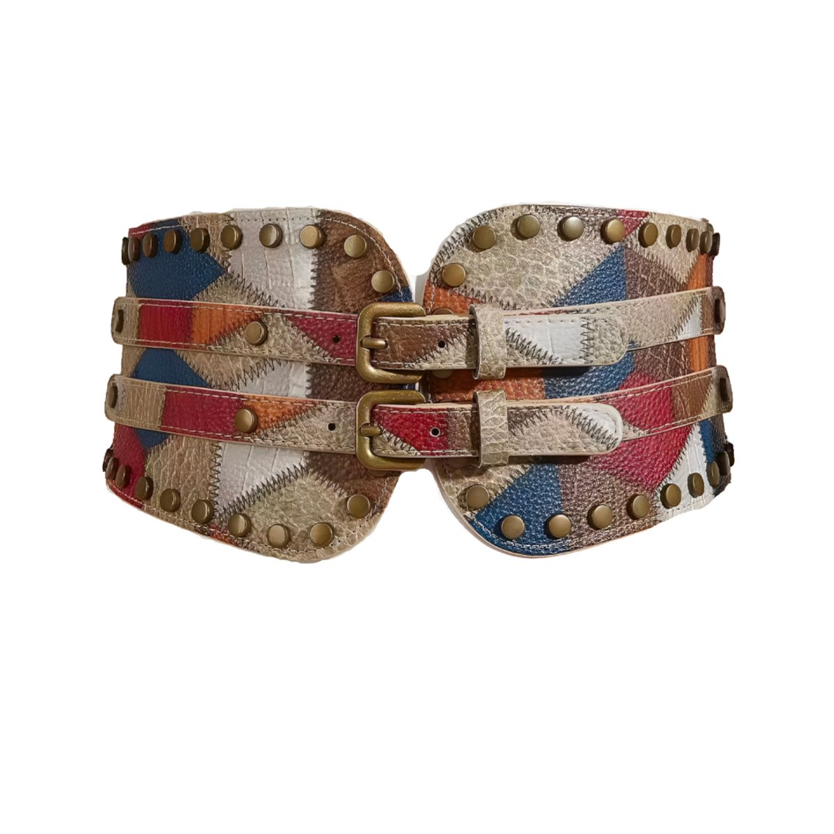 Belt Extra Wide XXL with buckle prong multi rang, model Arya - Zictor