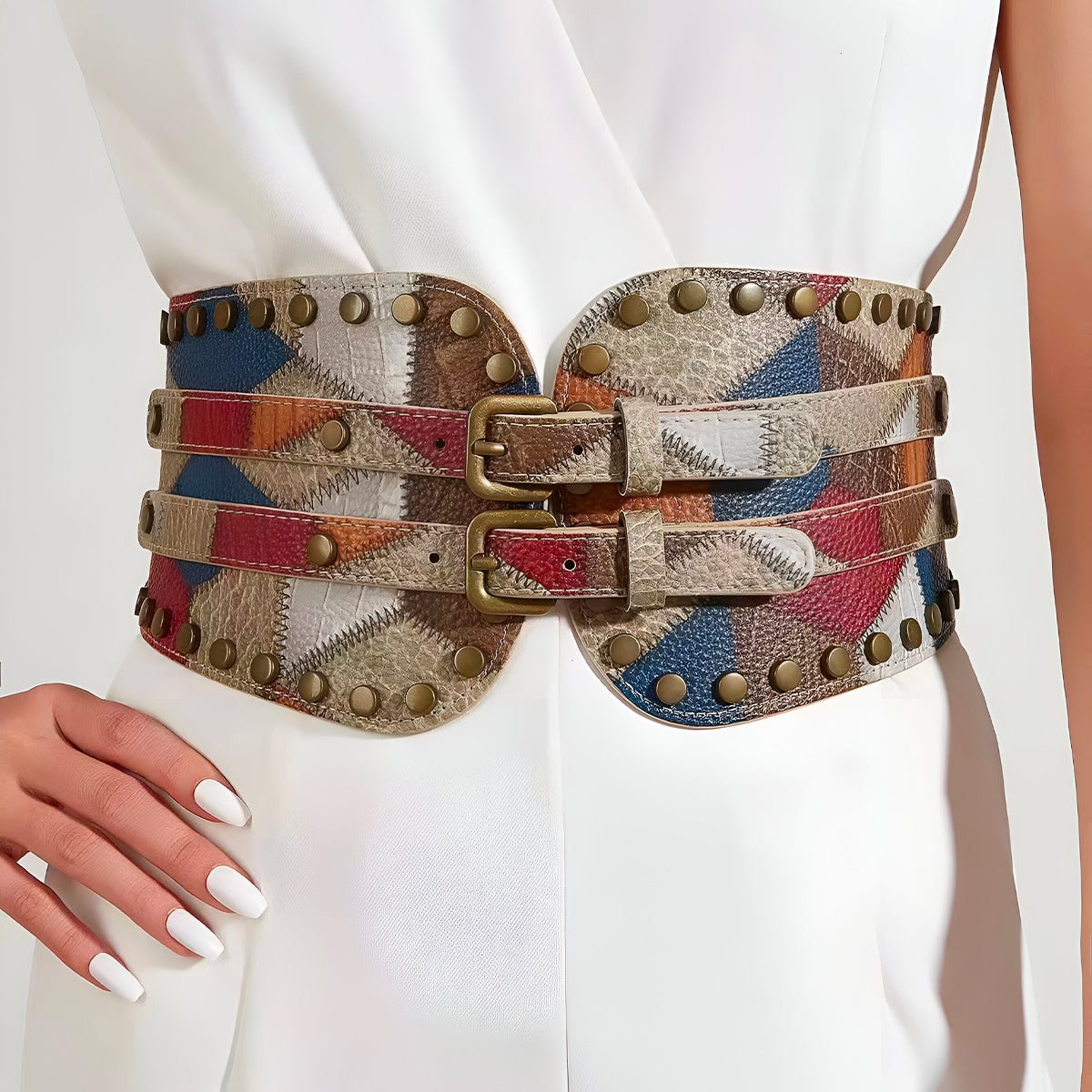 Belt Wide Xxl With Large Buckle Prong Model Arya by Zictor
