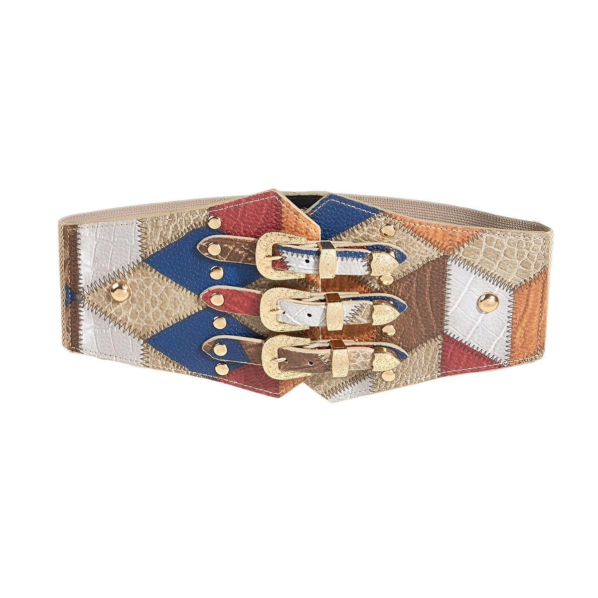Belt Extra Wide XXL with buckle prong multi rang, model Arya - Zictor