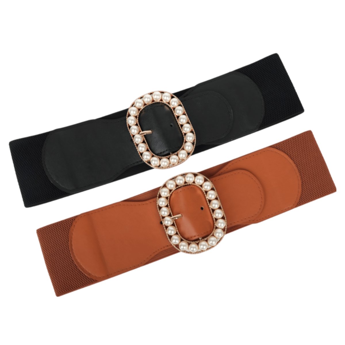Belt Wide Xxl With Buckle Remplie Of Perles Model 1 Georgie by Zictor