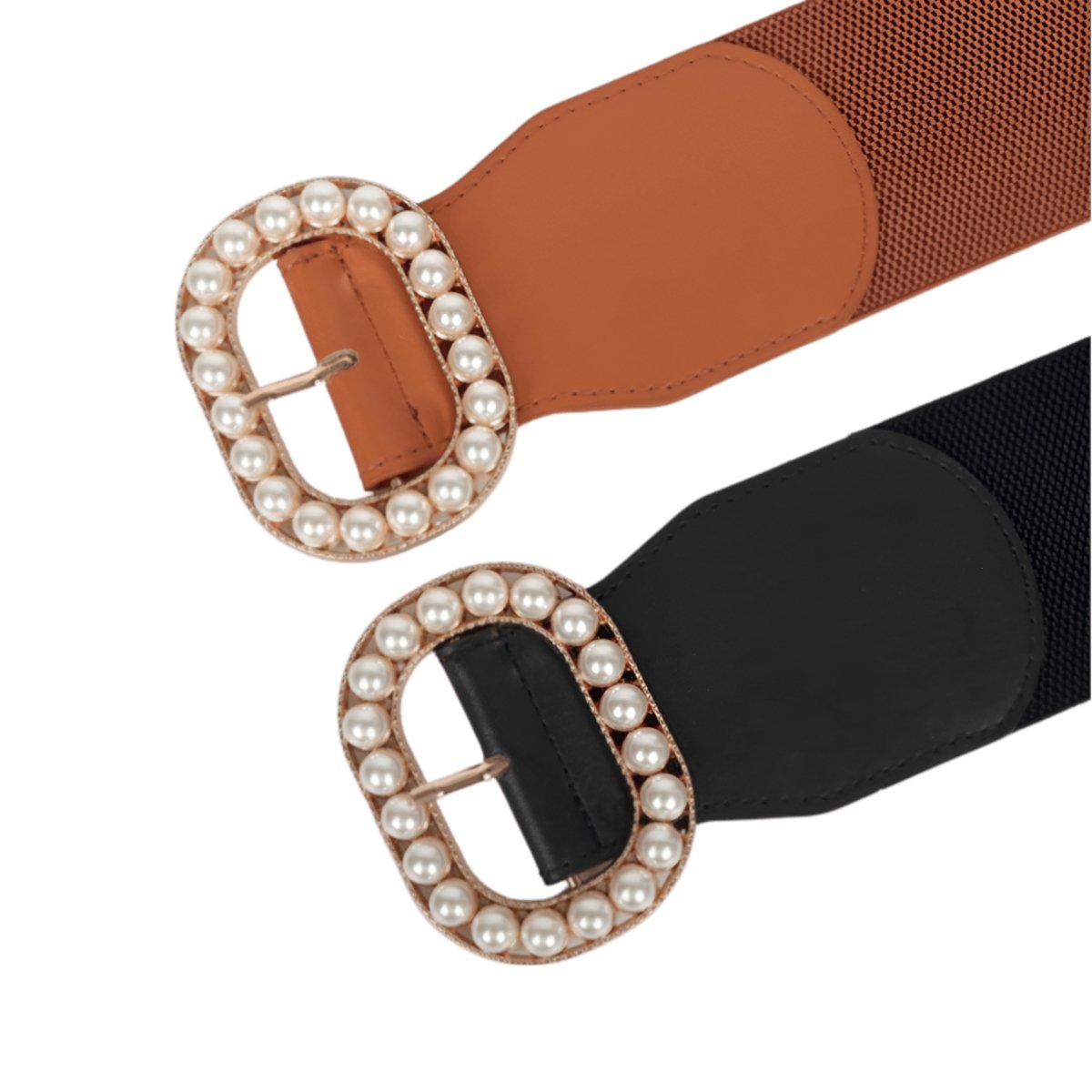 Belt Wide Xxl With Buckle Remplie Of Perles Model 1 Georgie by Zictor
