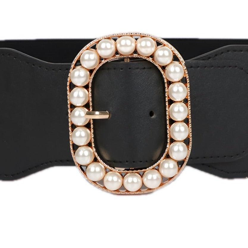 Belt Wide Xxl With Buckle Remplie Of Perles Model 1 Georgie by Zictor
