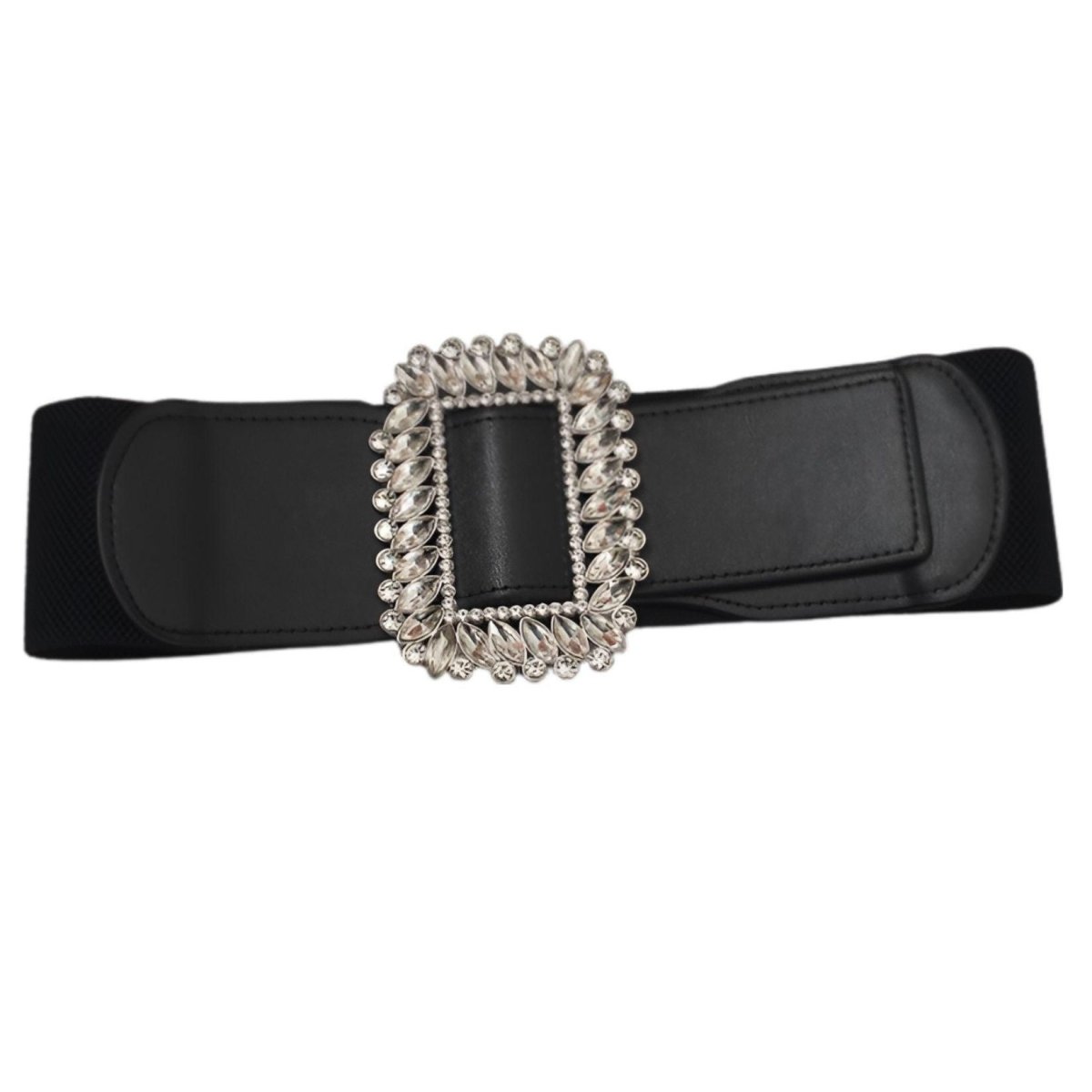 Belt Extra Wide XXL with buckle to strass, model Hero - Zictor
