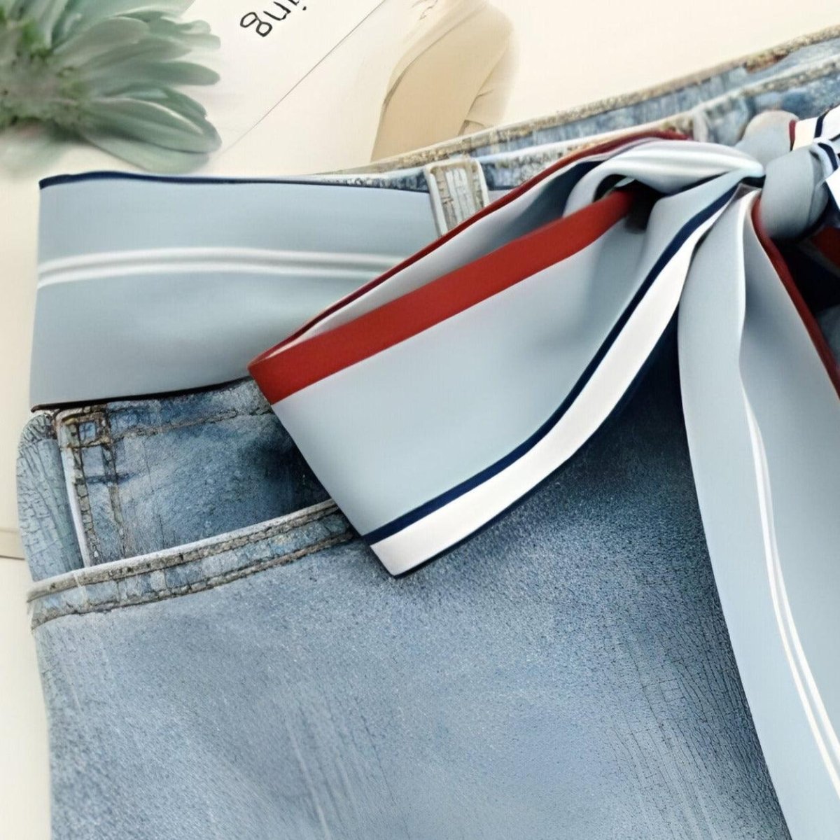 Belt Blue TO Lignes Slim Model Rileey by Zictor