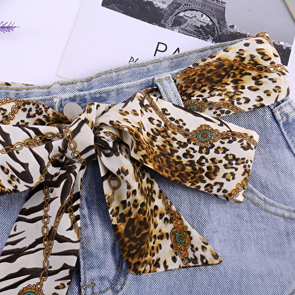 Belt In Soie With Motif Chaines Model Codi by Zictor