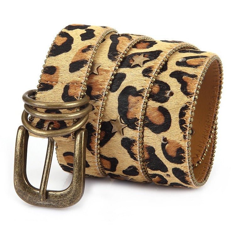 Belt Leopard And Rivet Etoiles For Women Model Chi by Zictor