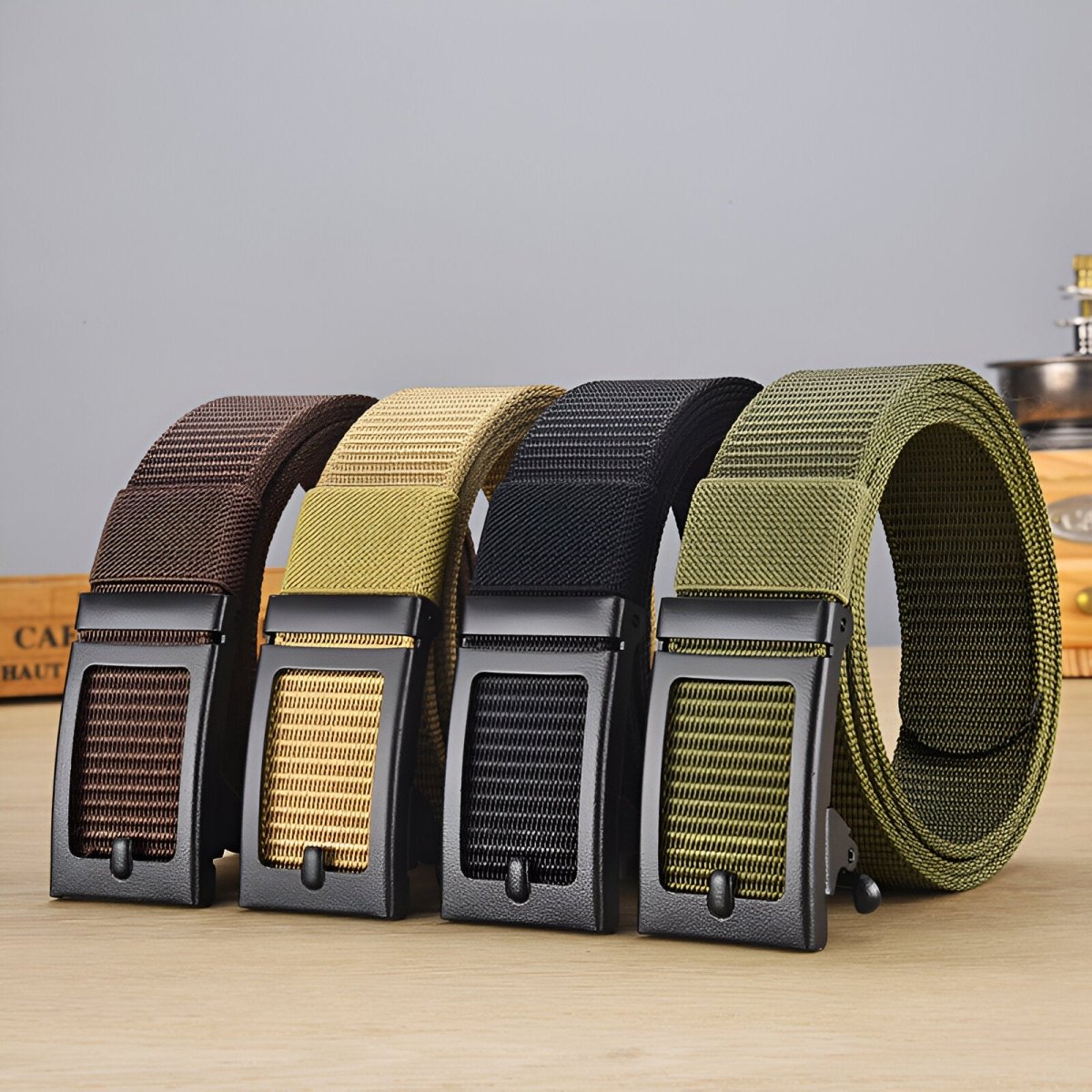 Belt Canvas For Men TO Buckle Automatic Model Emeri by Zictor