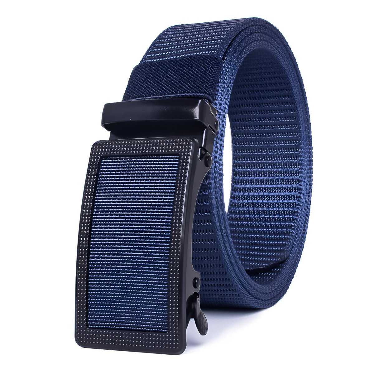 Belt in canvas elastic for men, to buckle auBerkeRayyanyatique, model Clément - Zictor