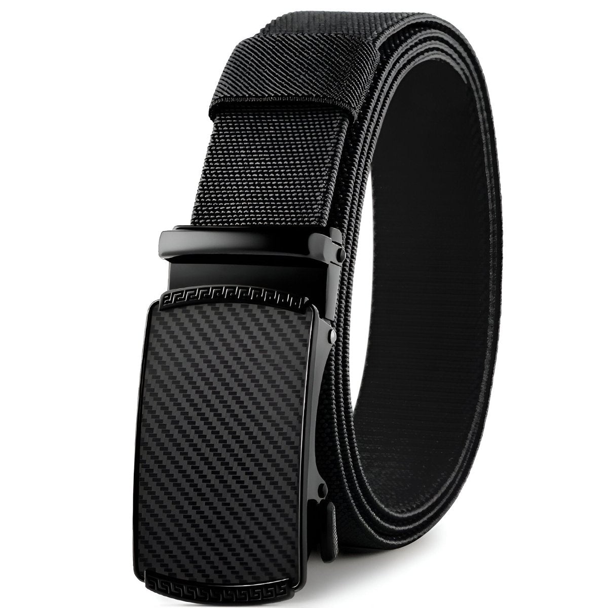Belt in canvas elastic for men, to buckle auBerkeRayyanyatique, model Korey - Zictor