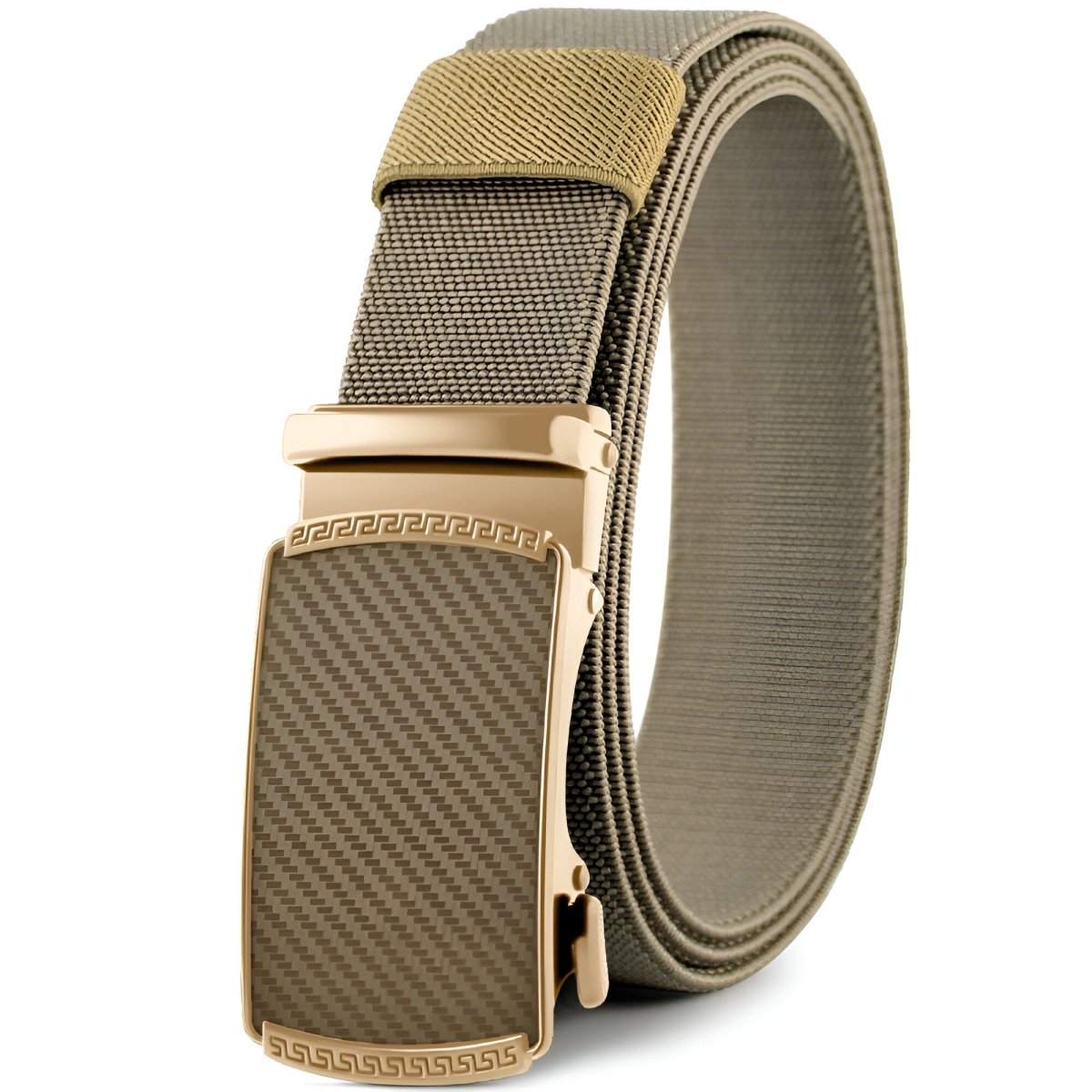 Belt in canvas elastic for men, to buckle auBerkeRayyanyatique, model Korey - Zictor