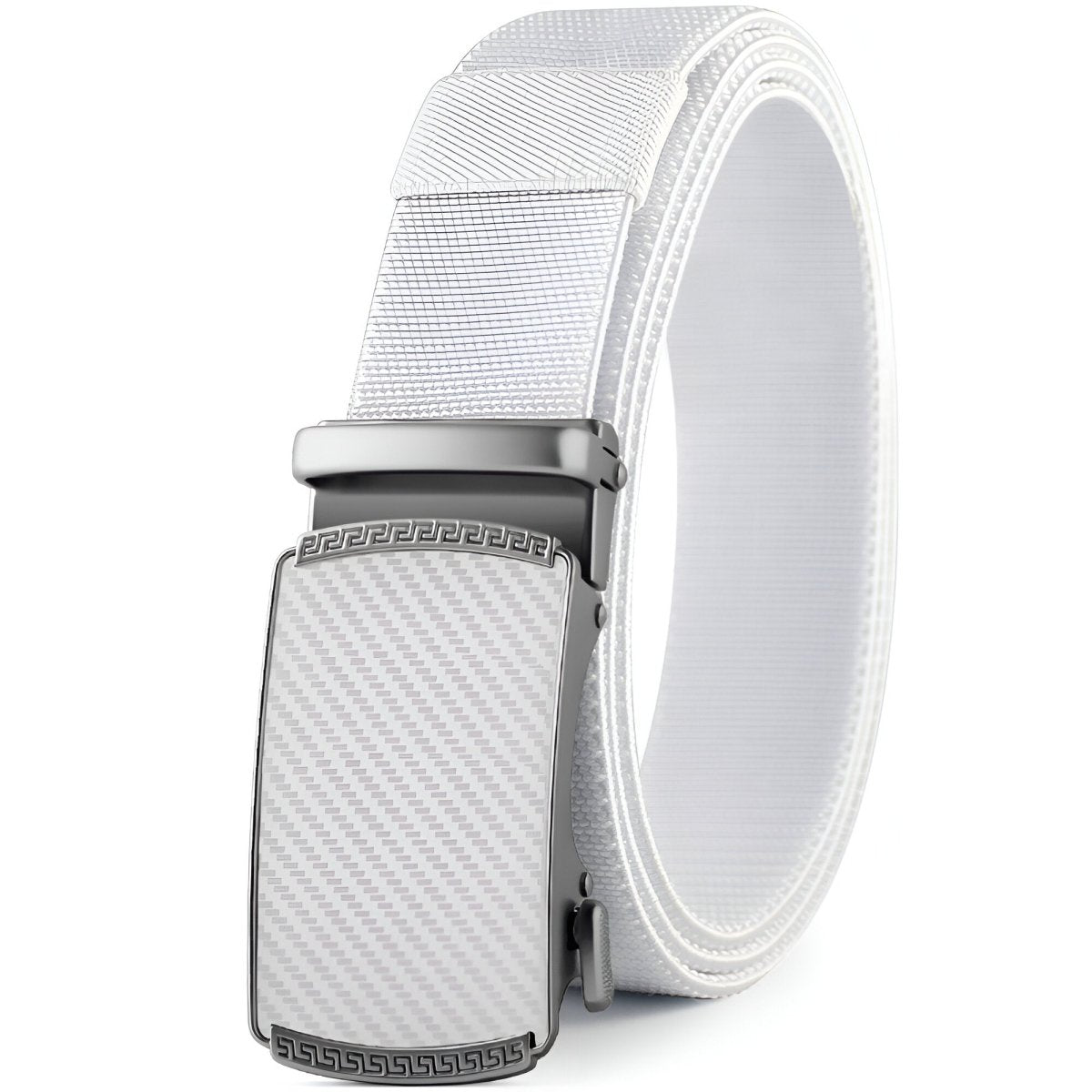 Belt in canvas elastic for men, to buckle auBerkeRayyanyatique, model Korey - Zictor