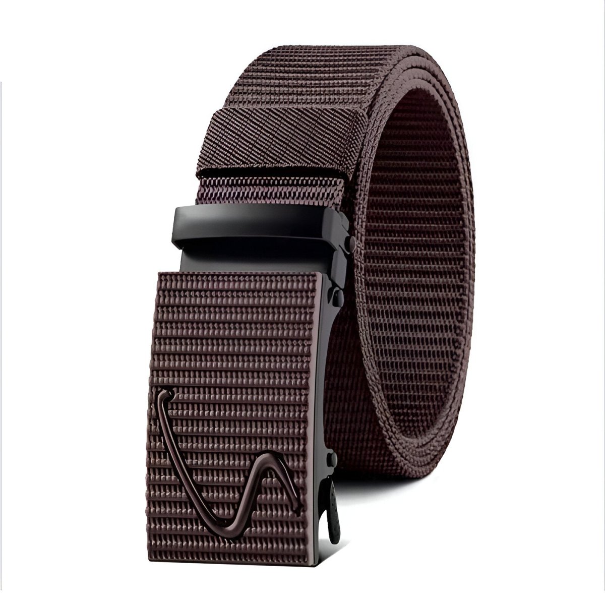 Belt in canvas elastic for men, to buckle auBerkeRayyanyatique, model Lynseey - Zictor