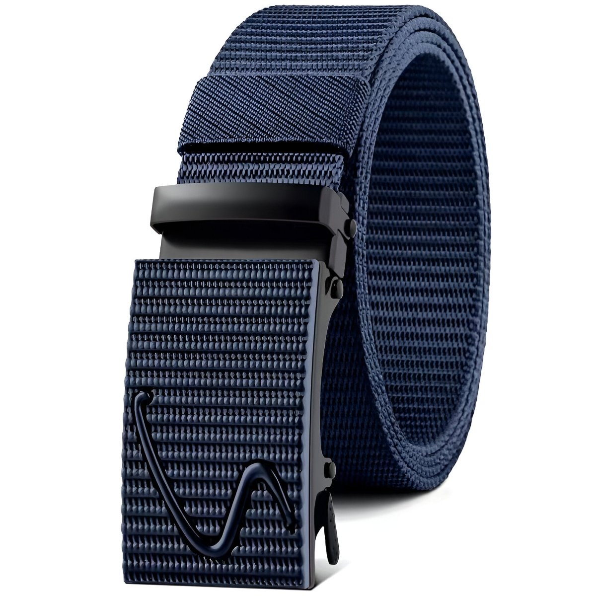 Belt in canvas elastic for men, to buckle auBerkeRayyanyatique, model Lynseey - Zictor