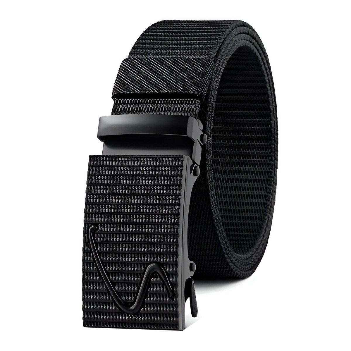 Belt in canvas elastic for men, to buckle auBerkeRayyanyatique, model Lynseey - Zictor