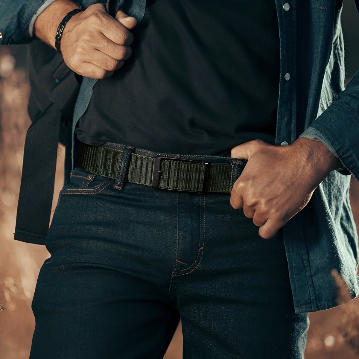 Belt Canvas Elastic For Men TO Buckle Automatic Model Rivar by Zictor