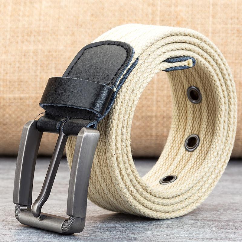 Belt in canvas for men, model Edeny - Zictor