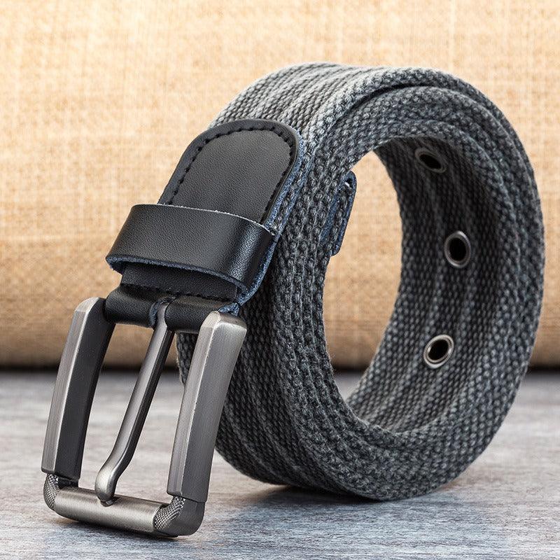 Belt in canvas for men, model Edeny - Zictor
