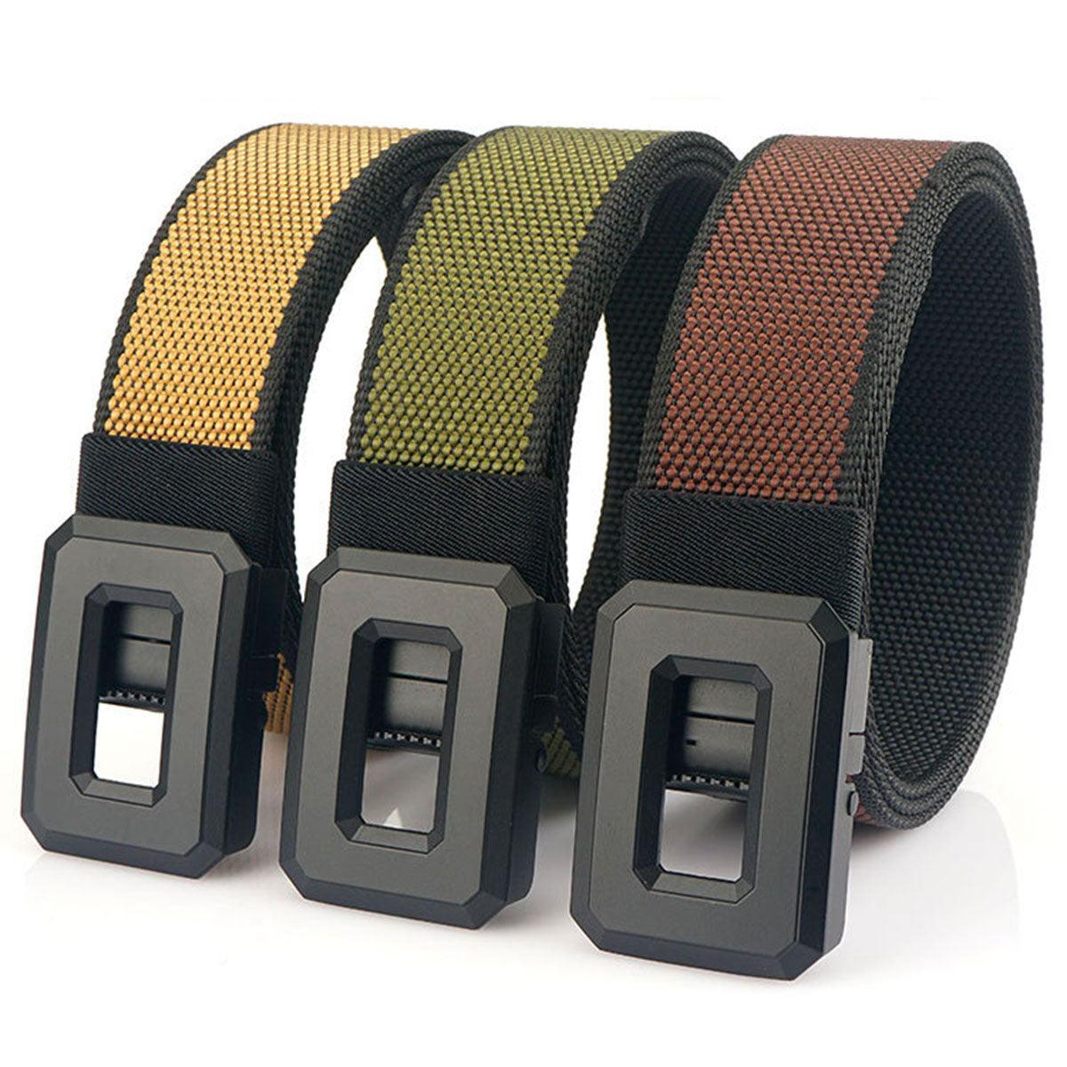 Belt Canvas Nylon Elastic With Buckle Automatic Model Khanh by Zictor