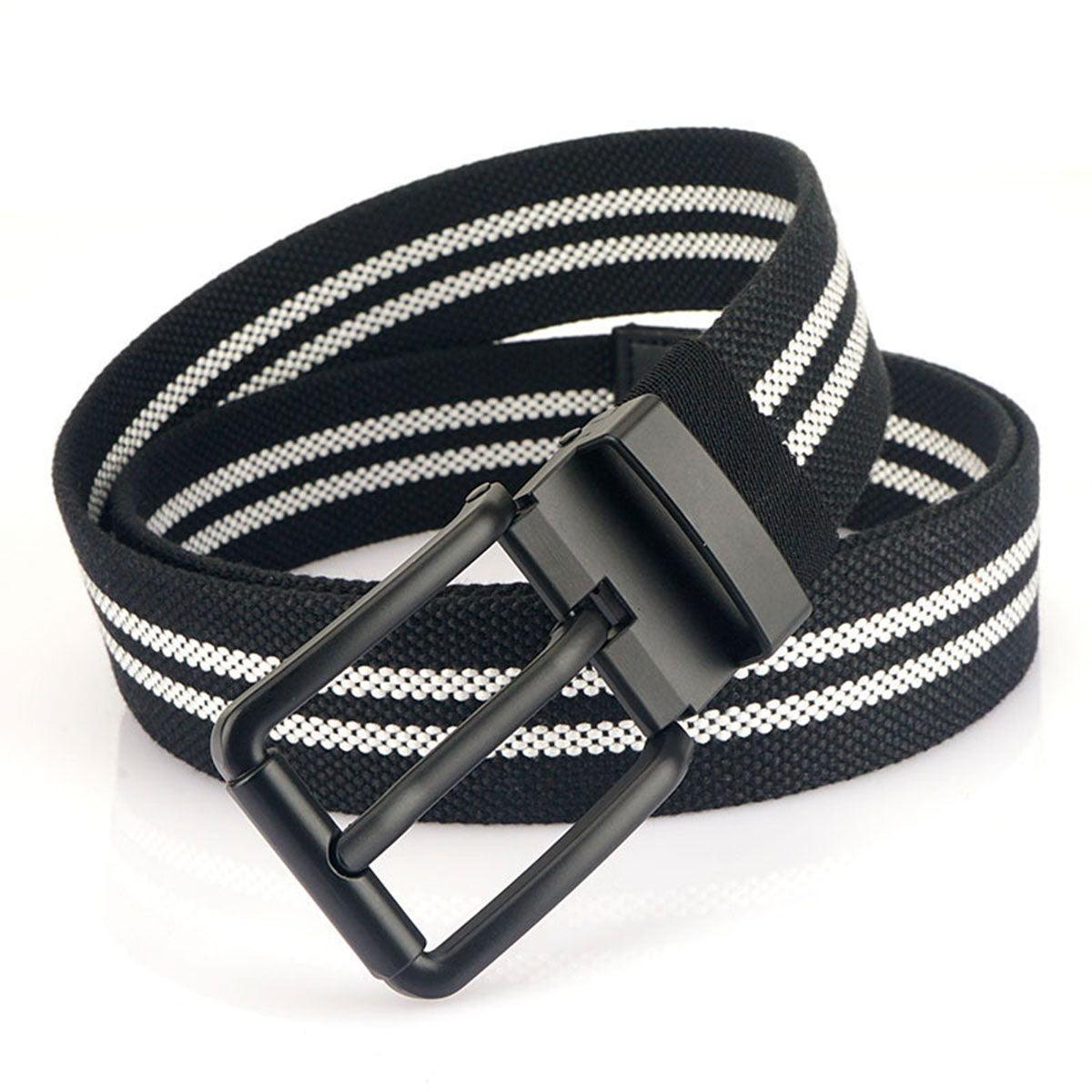 Belt in Canvas Nylon to Simranures with buckle black, model Journee - Zictor