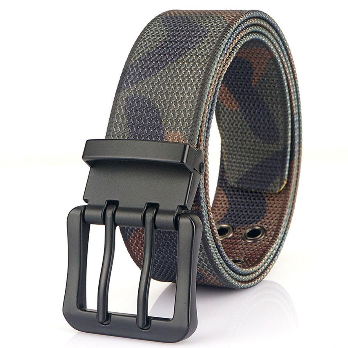 Belt in Canvas Nylon to double prong, model Peytyn - Zictor