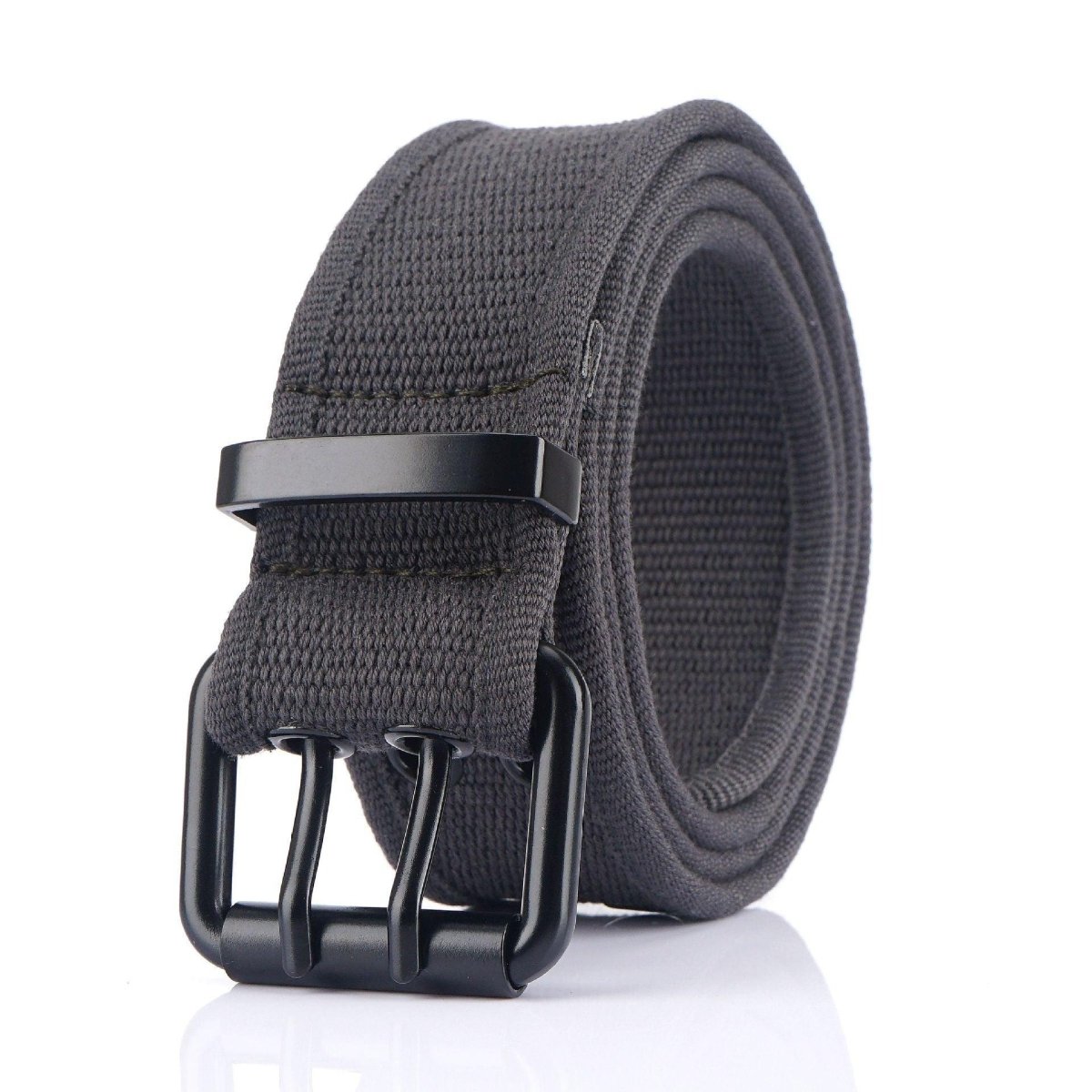 Belt in Canvas to buckle black double prong, model Kendrix - Zictor