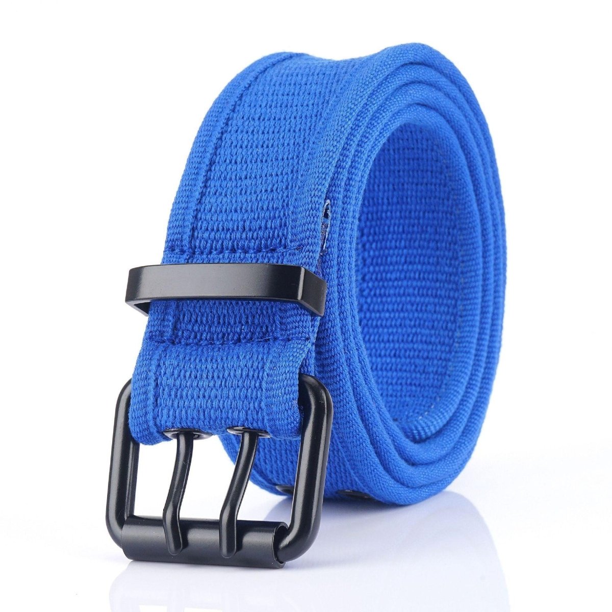 Belt in Canvas to buckle black double prong, model Kendrix - Zictor