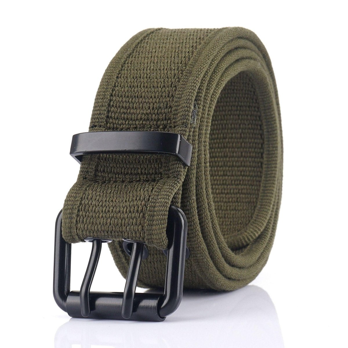 Belt in Canvas to buckle black double prong, model Kendrix - Zictor