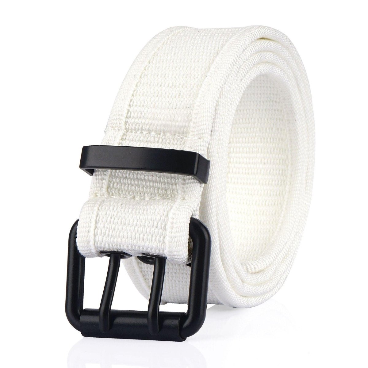 Belt in Canvas to buckle black double prong, model Kendrix - Zictor