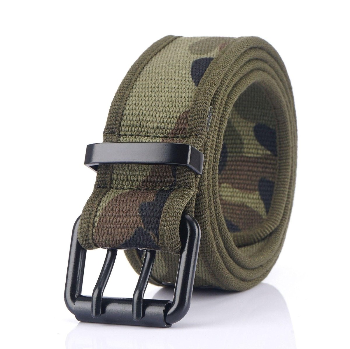 Belt in Canvas to buckle black double prong, model Kendrix - Zictor