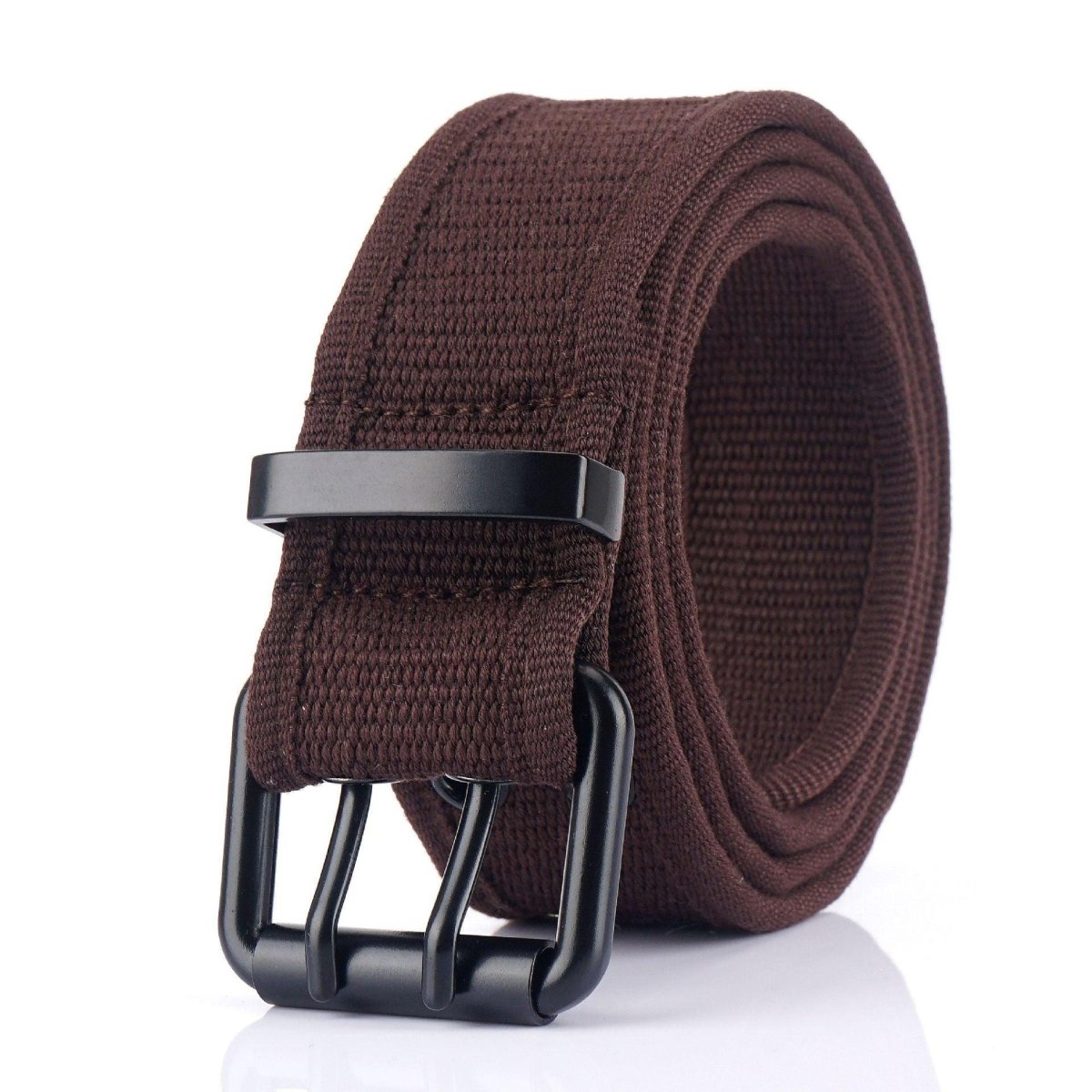 Belt in Canvas to buckle black double prong, model Kendrix - Zictor