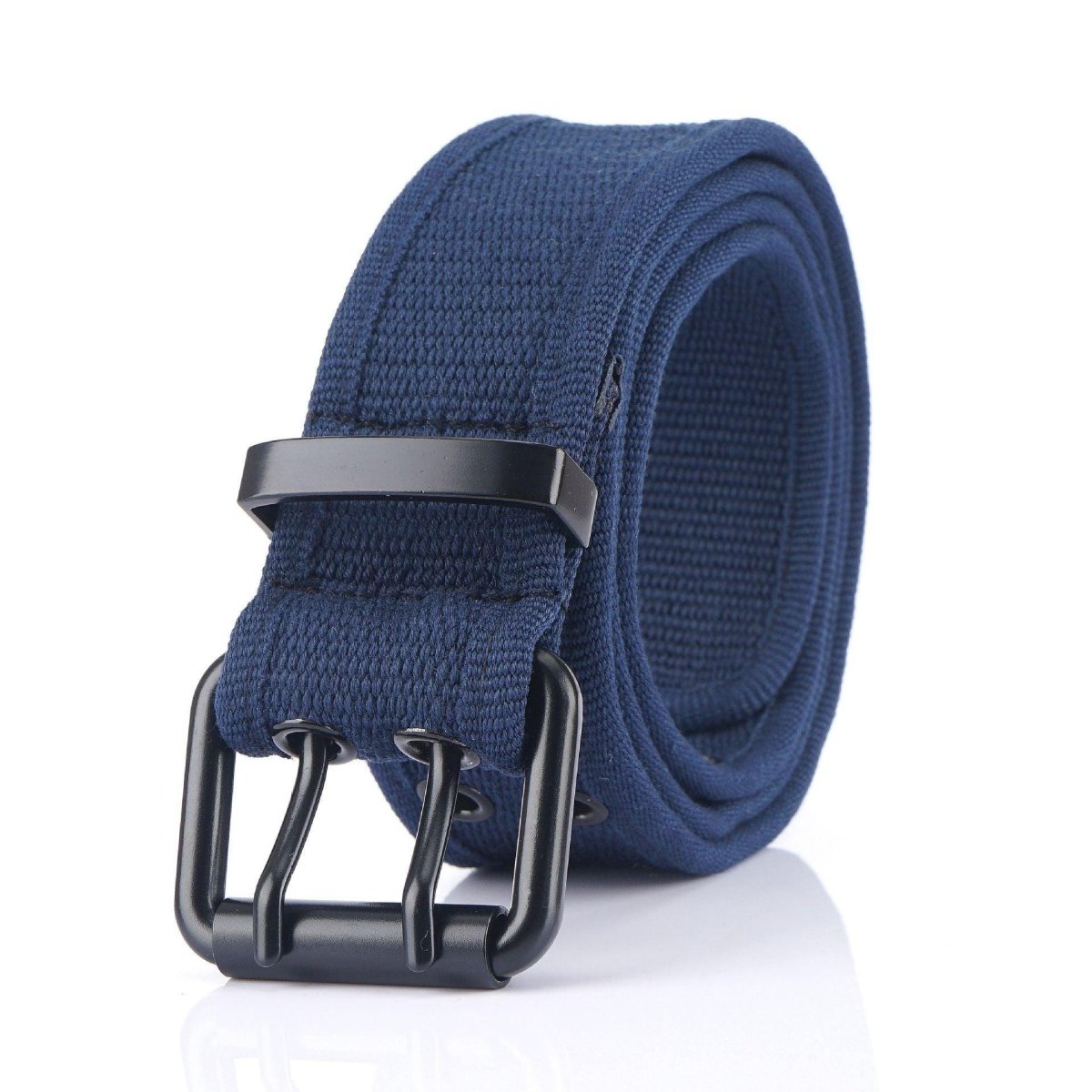 Belt in Canvas to buckle black double prong, model Kendrix - Zictor