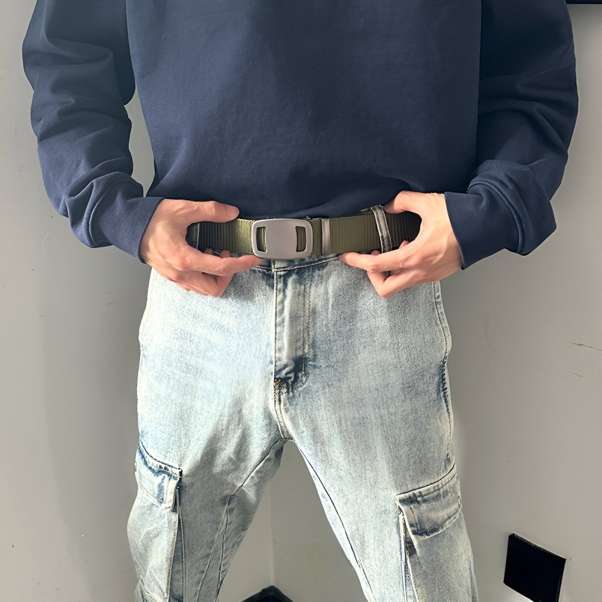 Belt Canvas With Buckle Automatic Model Carmen by Zictor