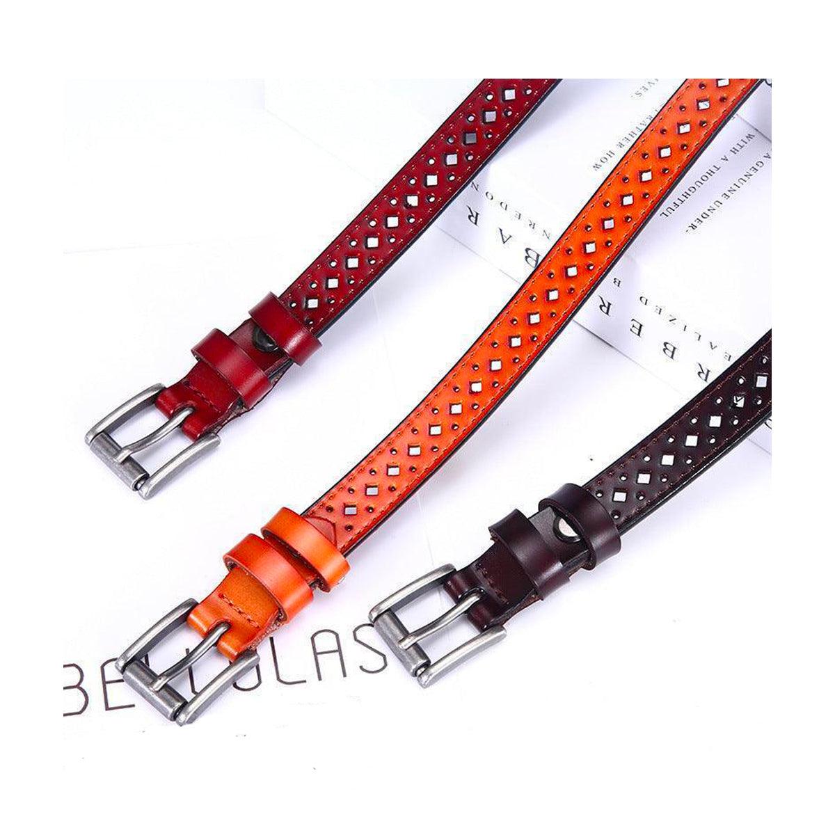 Belt Leather Ajouree For Women Model Ofir by Zictor