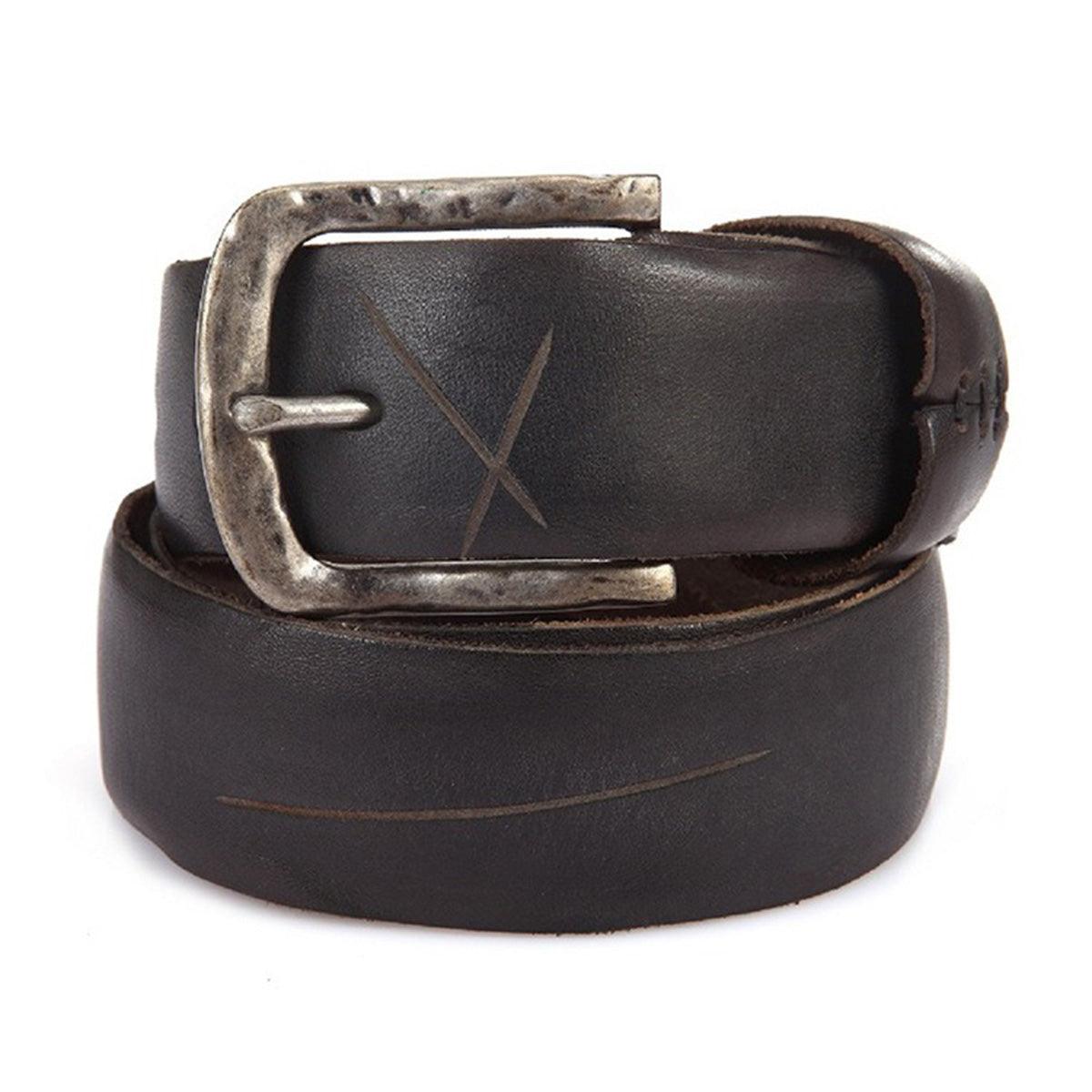 Belt Leather For Men TO Laspect Vieilli Model August by Zictor