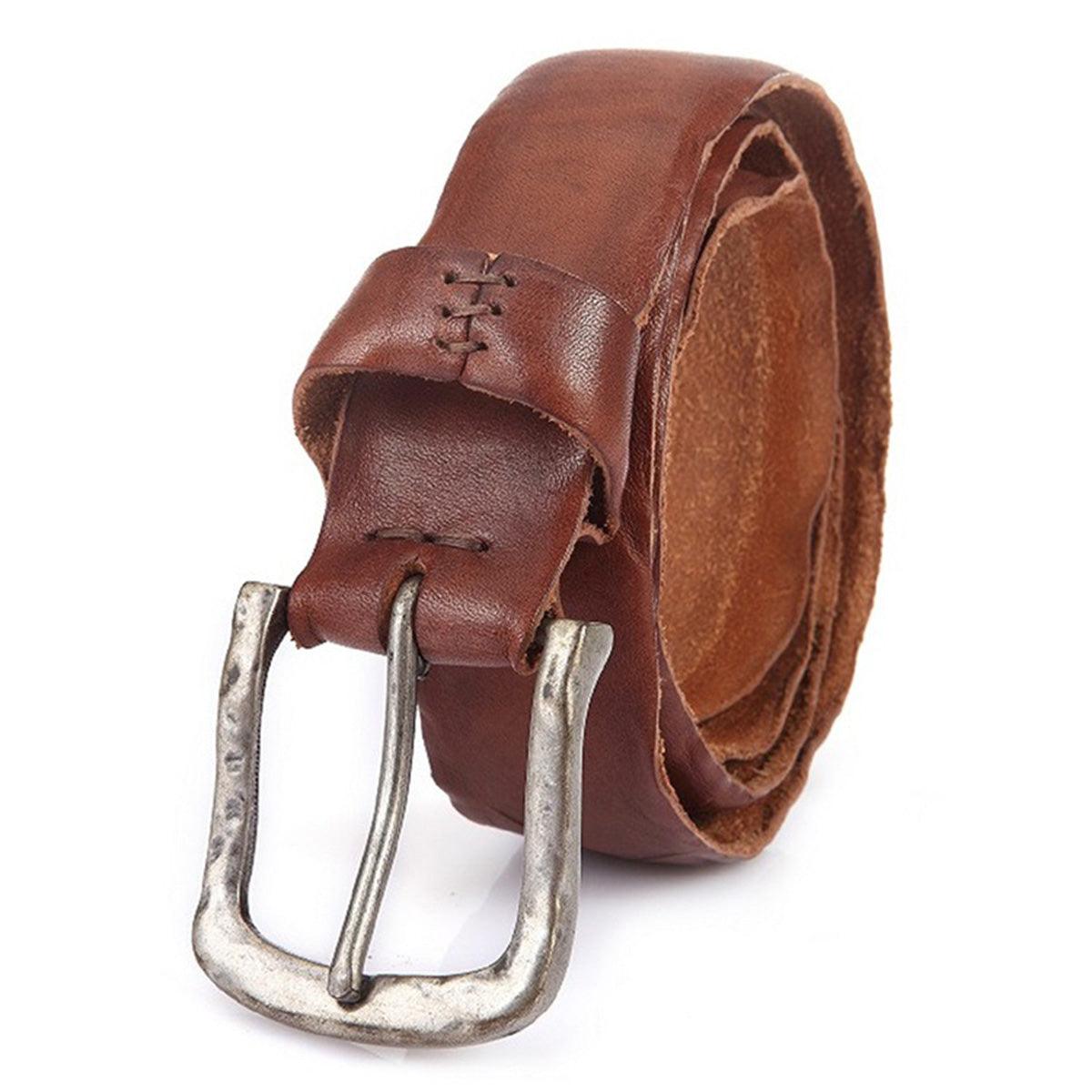 Belt Leather For Men TO Laspect Vieilli Model August by Zictor